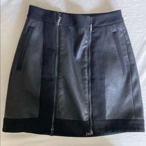 BCBG MazAzria black mini skirt
